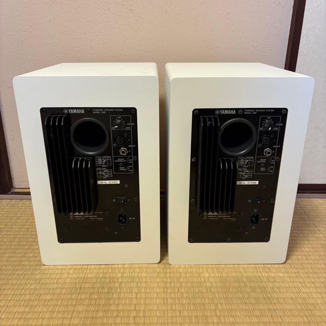YAMAHA パワードモニタースピーカー HS8W ペア　2台セット