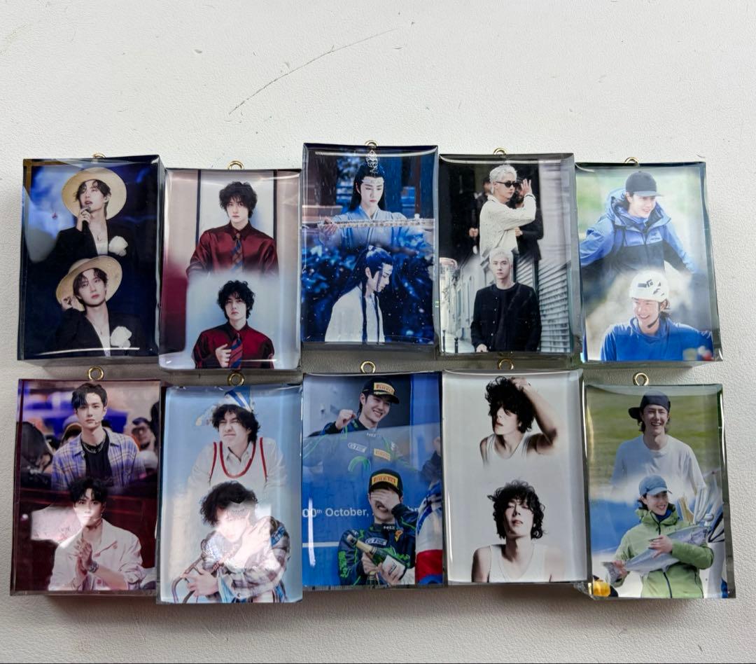 王一博 肖戦 レジン　綺麗な石を入れ　超厚 キーホルダー 26点セット❣️確認用❣️