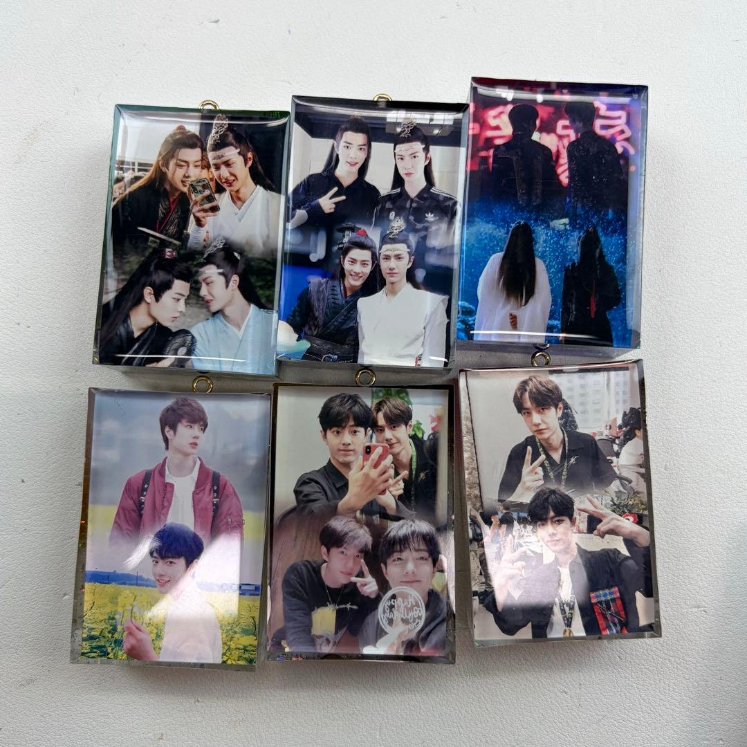 王一博 肖戦 レジン　綺麗な石を入れ　超厚 キーホルダー 26点セット❣️確認用❣️