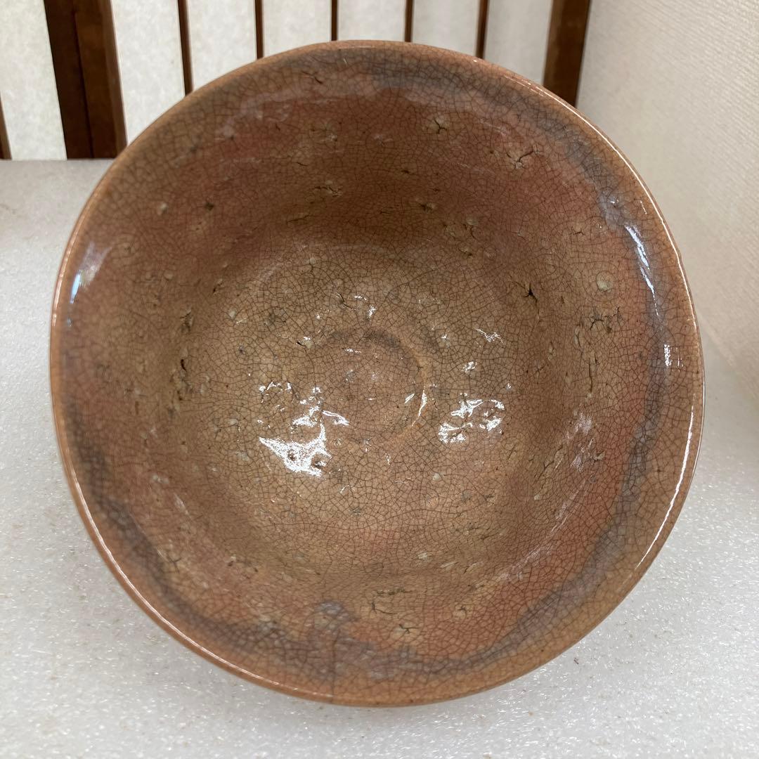 骨董　茶道具　萩焼茶碗　銘　「曙ト号ス」共箱　半古斎　蓋書　N256HGC