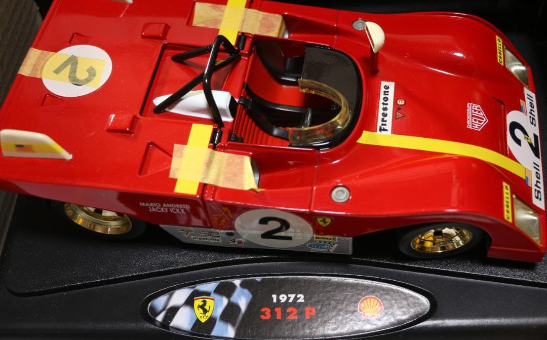貴重シェルコレクション　１９７２フェラーリ３１２Ｐ　 1/18 　中古品