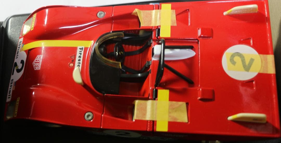 貴重シェルコレクション　１９７２フェラーリ３１２Ｐ　 1/18 　中古品