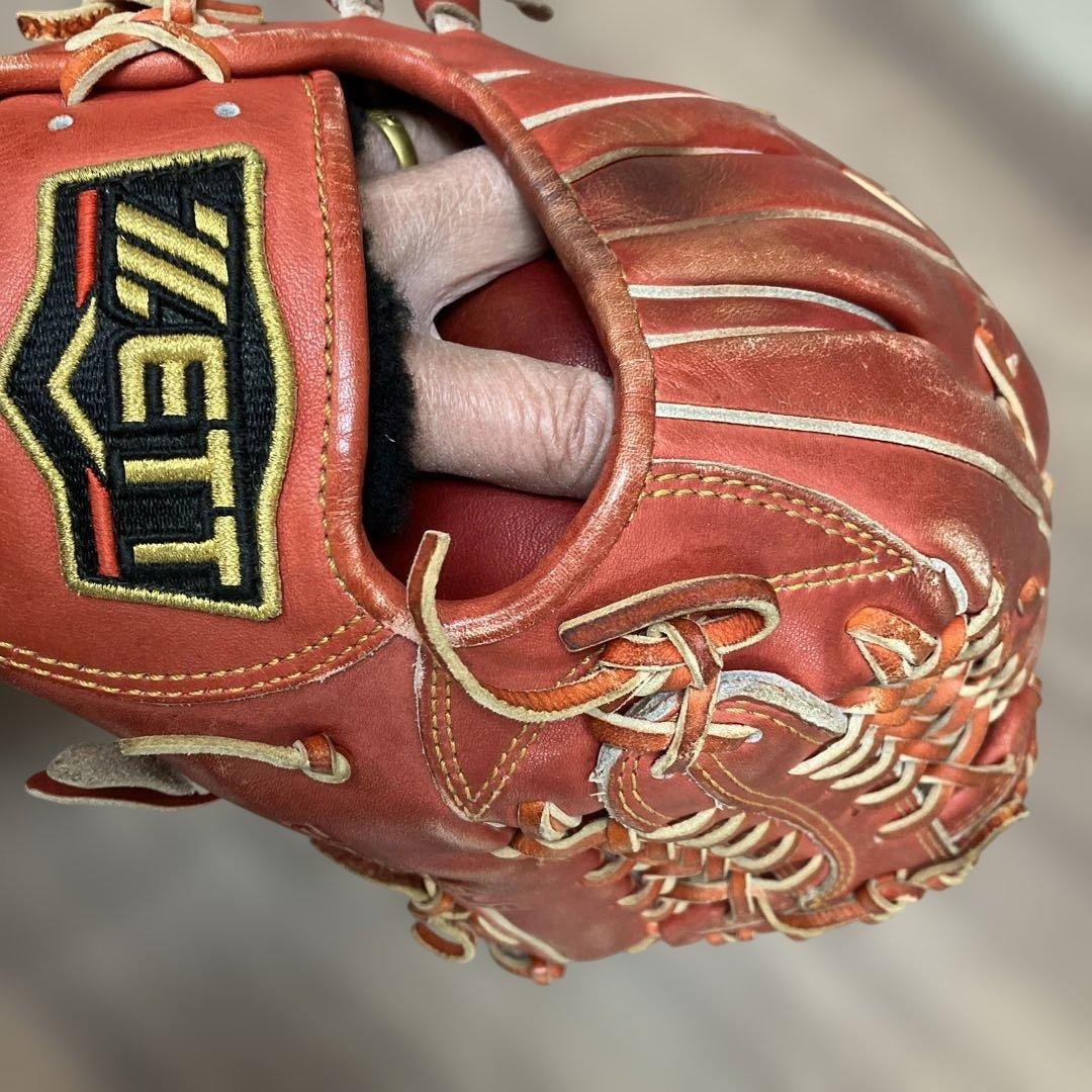 ZETT 野球グローブ大人　軟式　右投げ用 00945250 ヨゴレ有り