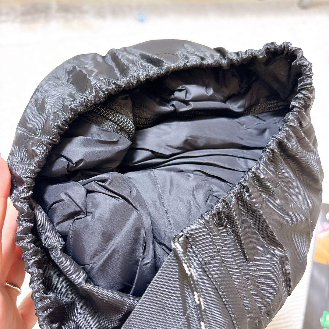 美品✨ キャンプグリーブ 寝袋 ブラック 黒 マミー型 羽毛寝袋 キャンプ