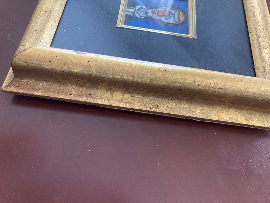 ベルナール・ビュッフェ　ピエロ⭐︎ 人物画　道化師　ミニサイズ