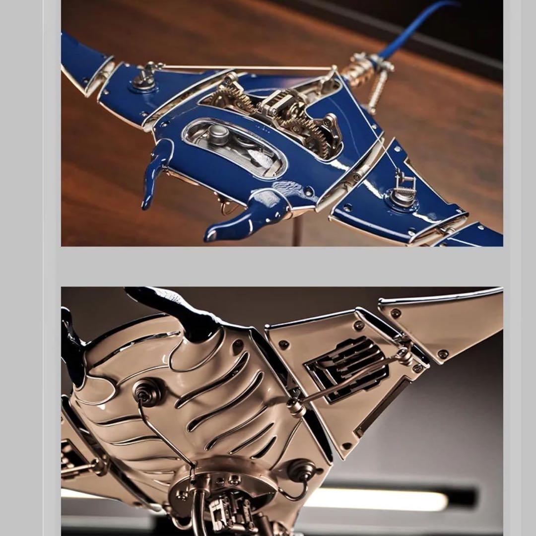 【正規品】スチームパンク メカニカルマンタ 金属ギア可動 組み立て不要　完成品