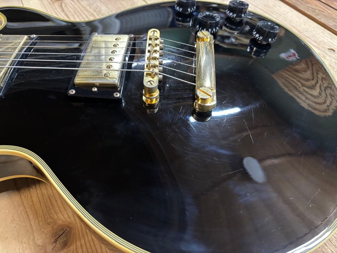 K-Garage レスポールカスタムモデル　ブラック　中古調整済み