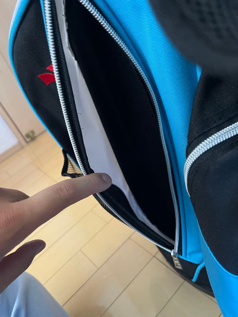 【ほぼ未使用】TYGJ golf キャディバッグ スタンド型 ブラック/ブルー