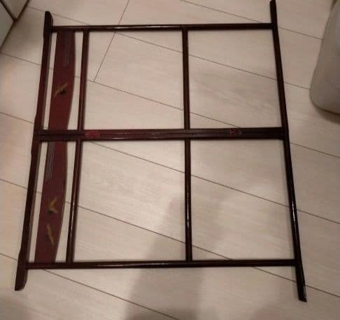 木製衣桁ミニサイズ 鶴の絵柄