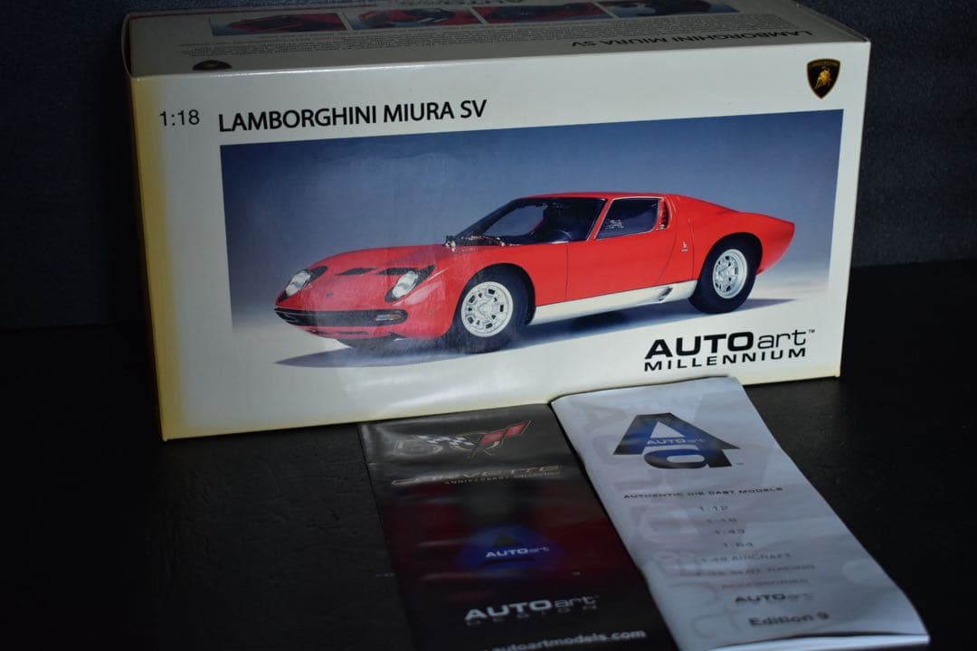 1/18 オートアート ランボルギーニ ミウラ SV フル開閉 レッド