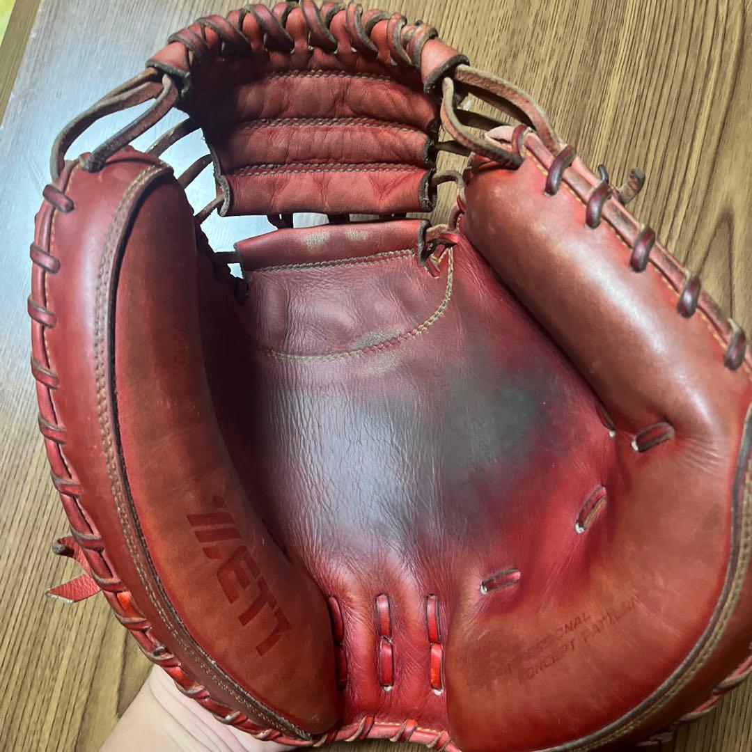 ZETT 一般軟式用キャッチャーミット 右投げ用 レッド 早い者勝ちです！