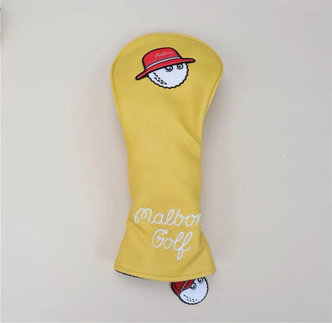 【大人気値下げ新品4点セット】MalbonGolfマルボンゴルフクラブカバー黄色
