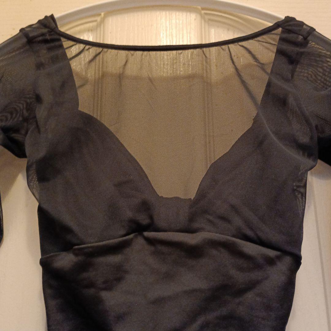 美品 stina スティナ ブラック 長袖レオタード M