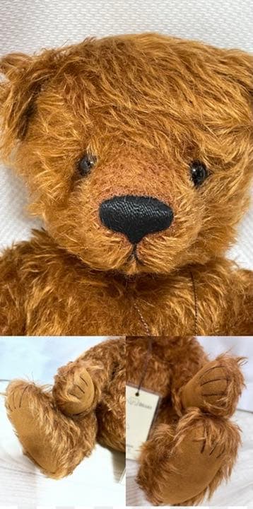 アメリカ製 アーティスト テディベア ヴィンテージ ジャーマンモヘアベルベア