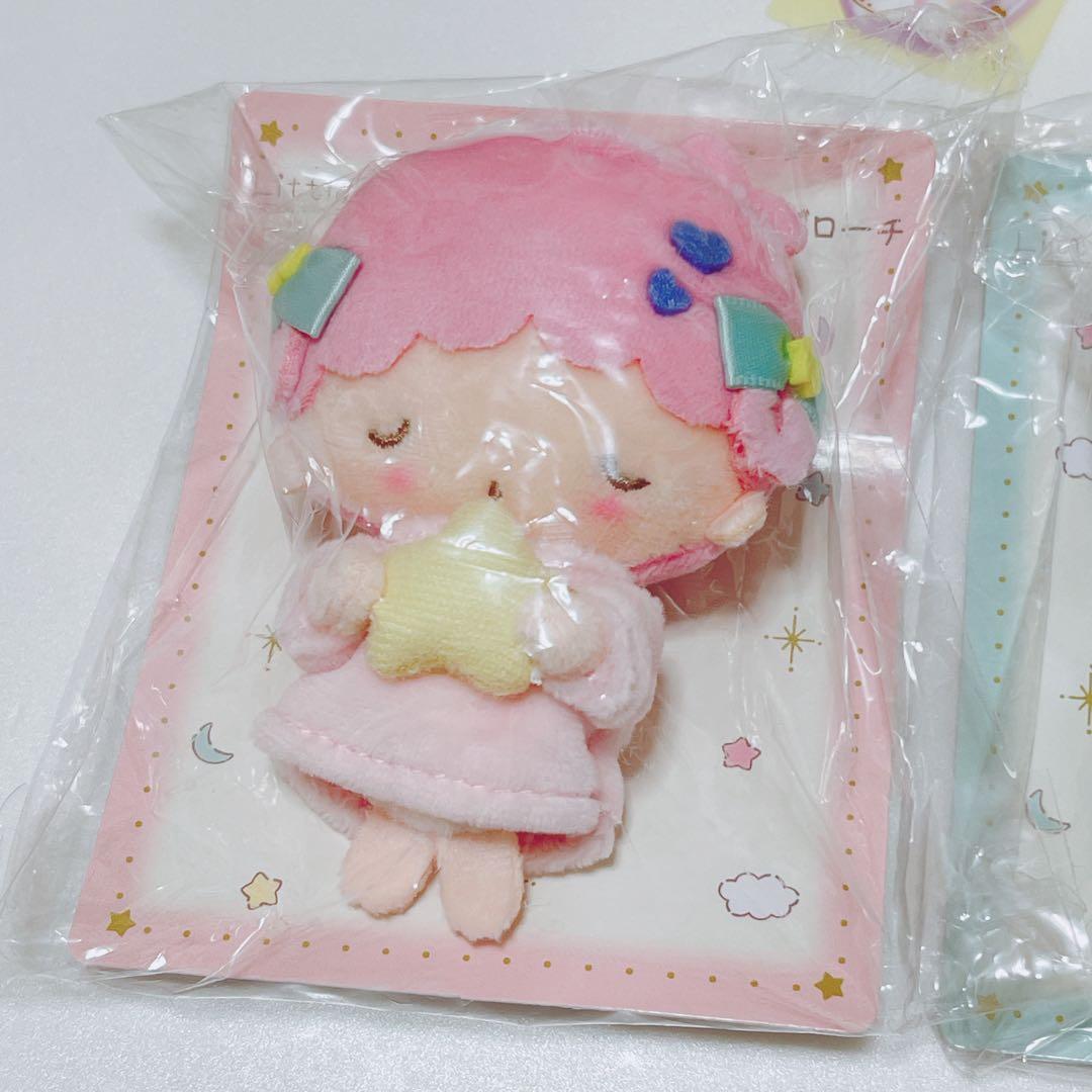 サンリオ キキララ ブローチ フレームデザイン リトルツインスターズ マスコット