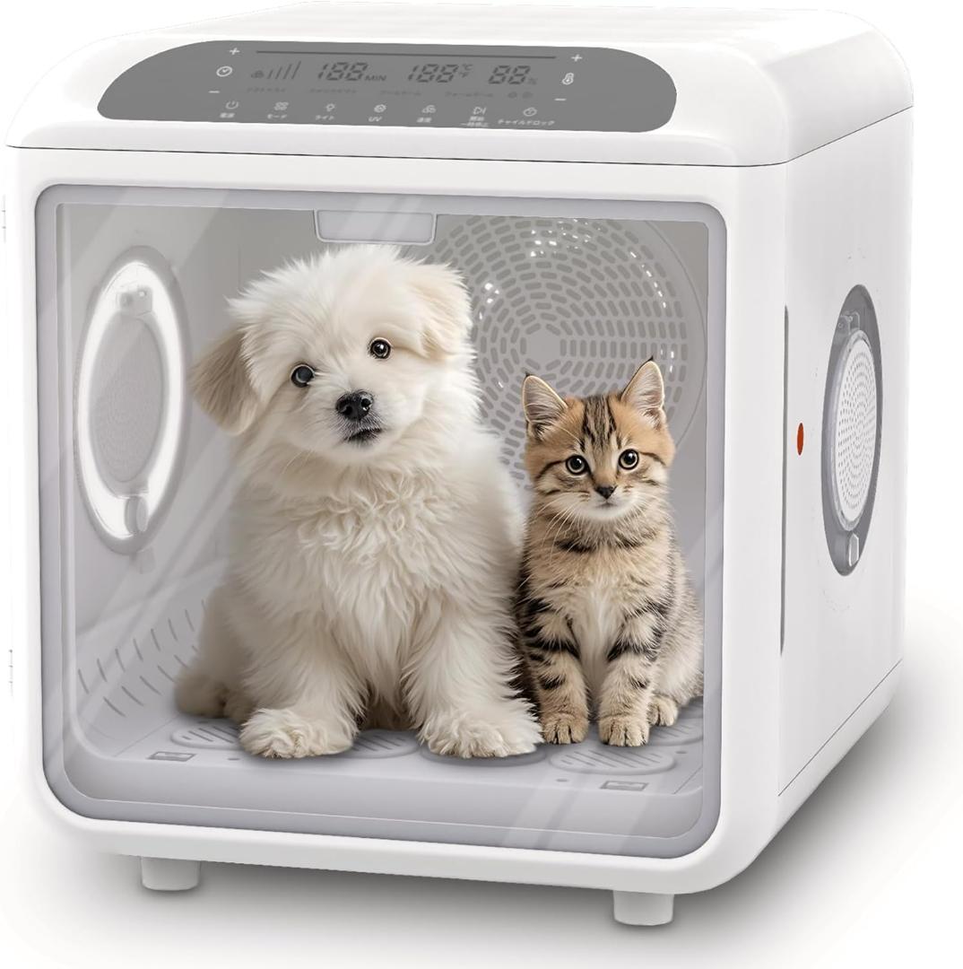 ペットドライルーム 72L大容量 ペット 犬 猫 ドライヤー 快適