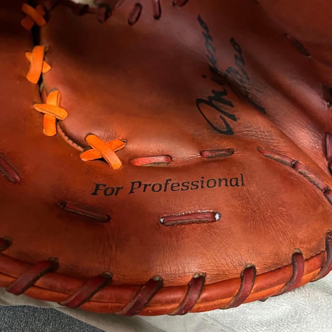 プロ支給品　ミズノプロ　硬式ファーストミット　ヨーロピアンキップレザー　Mマーク