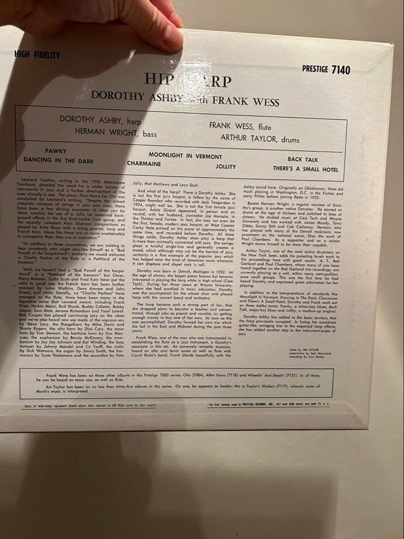Dorothy Ashby With Frank Wess ‎ Hip Harp