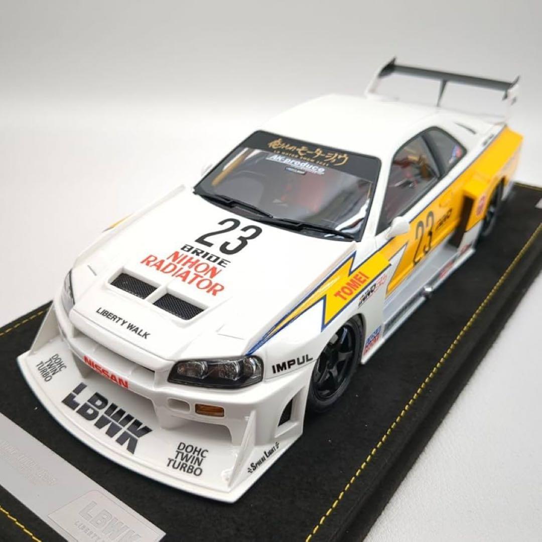 ミニカー INNO LB-ER34 NISSAN SKYLINE LBWK R34