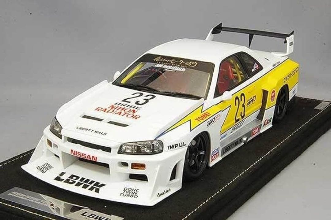 ミニカー INNO LB-ER34 NISSAN SKYLINE LBWK R34