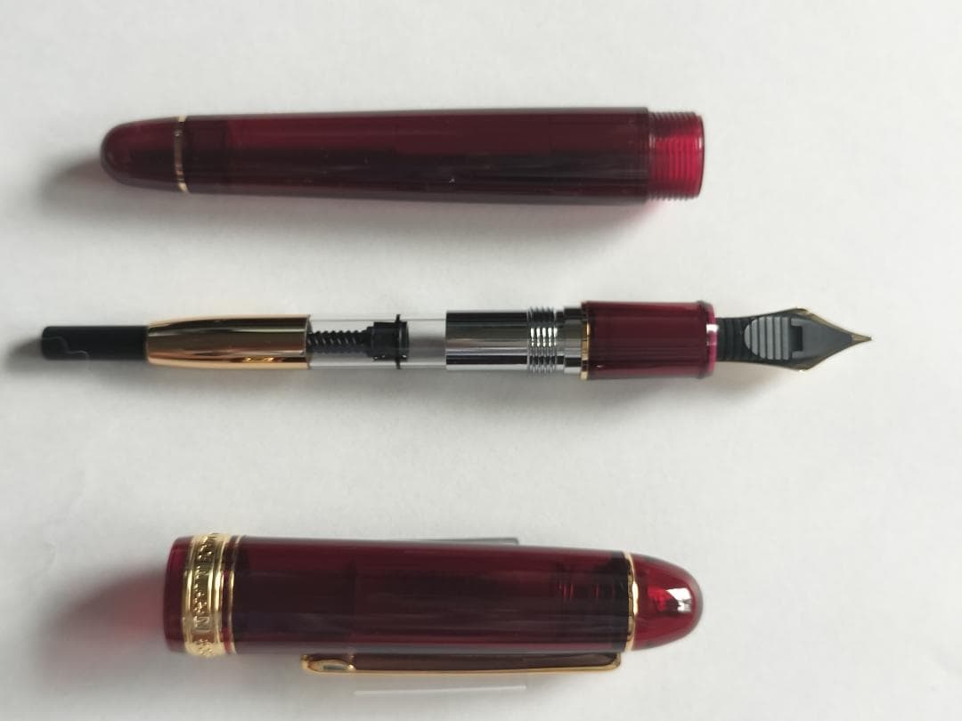 PLATINUM 万年筆 センチュリー　ブルゴーニュ　PNB-15000　細軟