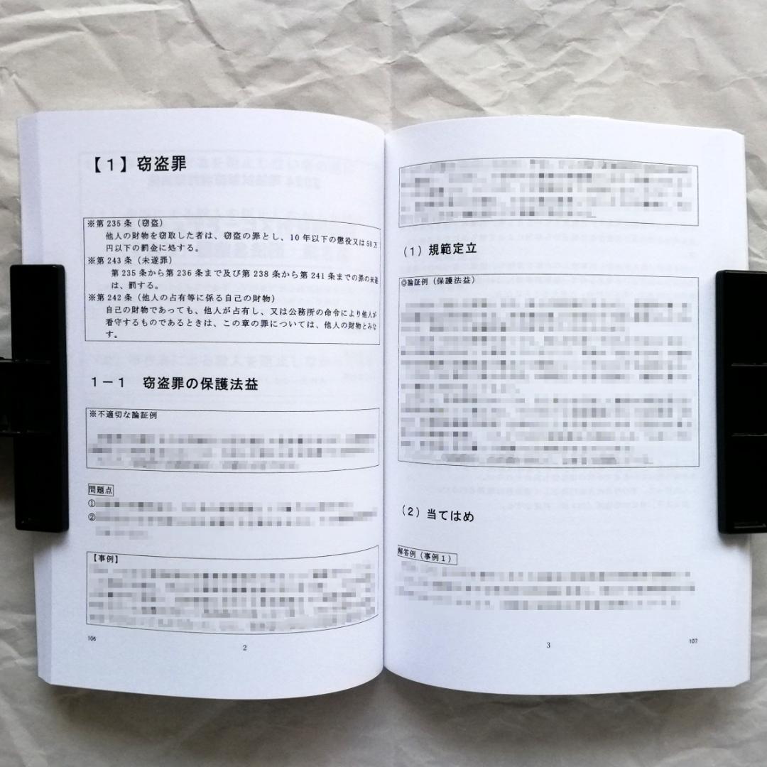 【専用】「刑法重要論点の論証例スピードチェック講座」／司法試験＆予備試験／新品