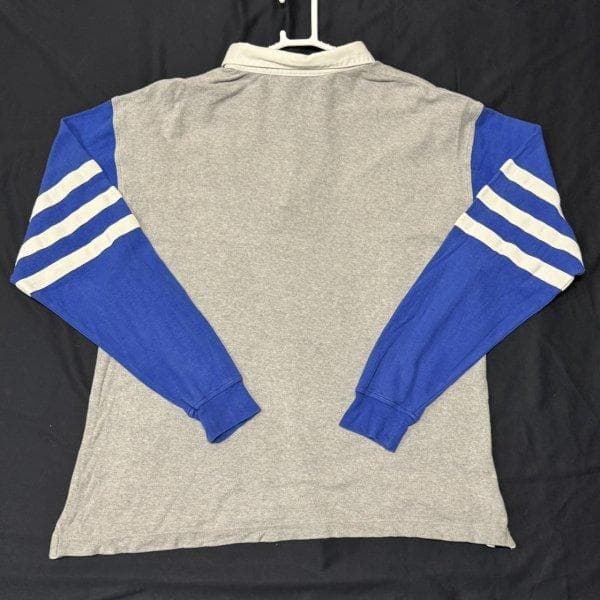 80s 90s old adidas ラガーシャツ 刺繍タグ オールドアディダス