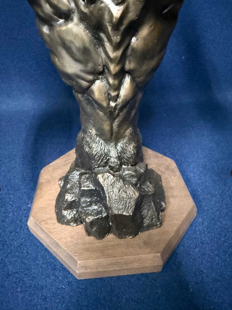 デビルマン 青銅製本漆仕上 悪魔人間 降魔 成道像 永井豪 ブロンズ像 共箱