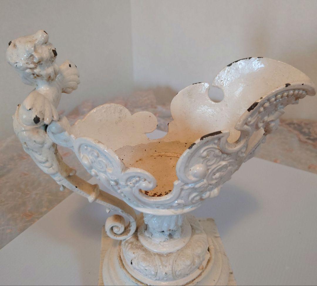 白いオブジェ天使 アンティーク エンジェル イギリス