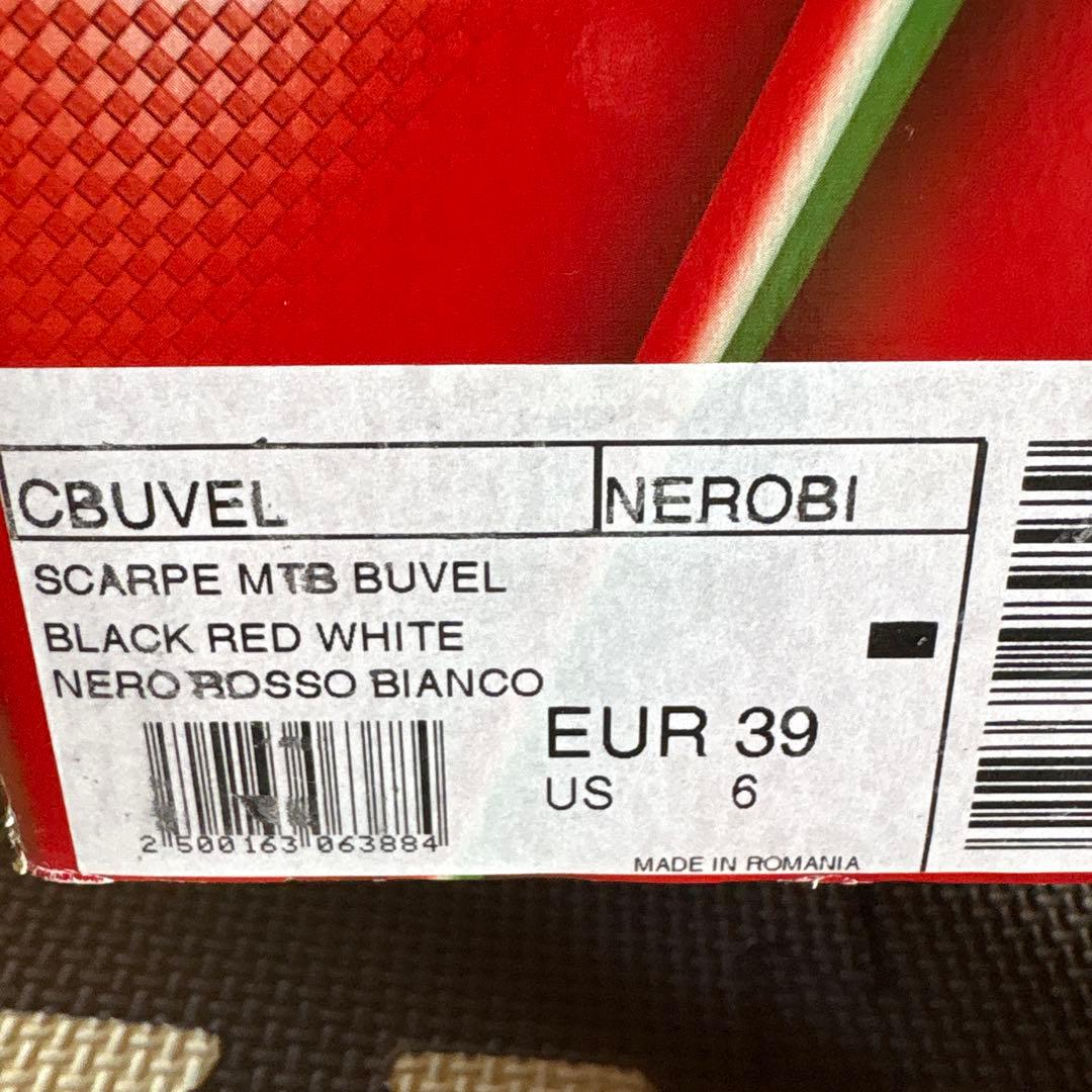 【値下げ】SIDI BUVEL EUR 39(24.5cm) ブラック/レッド