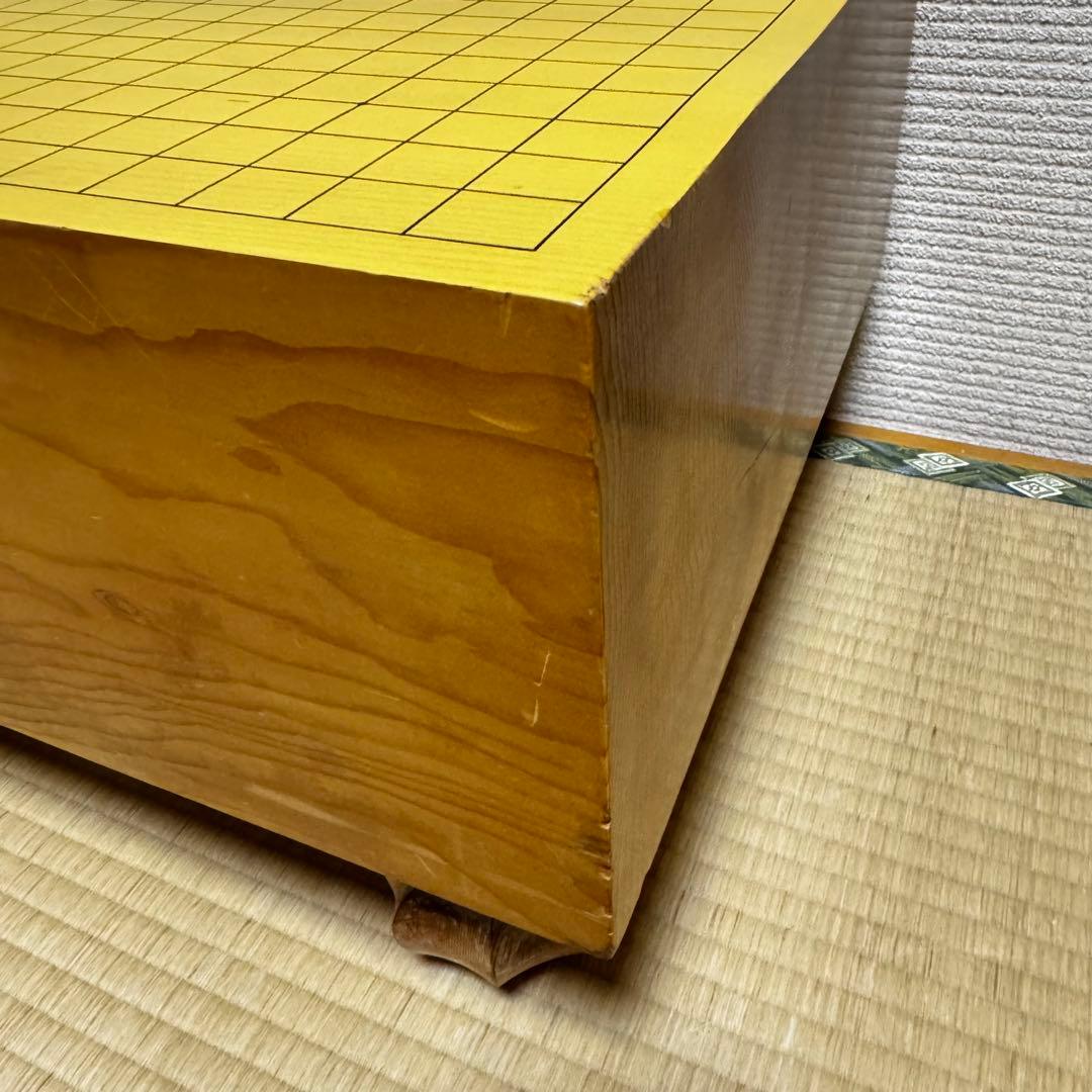 高級　本格派　囲碁盤　碁笥　碁石　脚付き　ヘソ有　新榧　柾目　蛤碁石　那智黒石