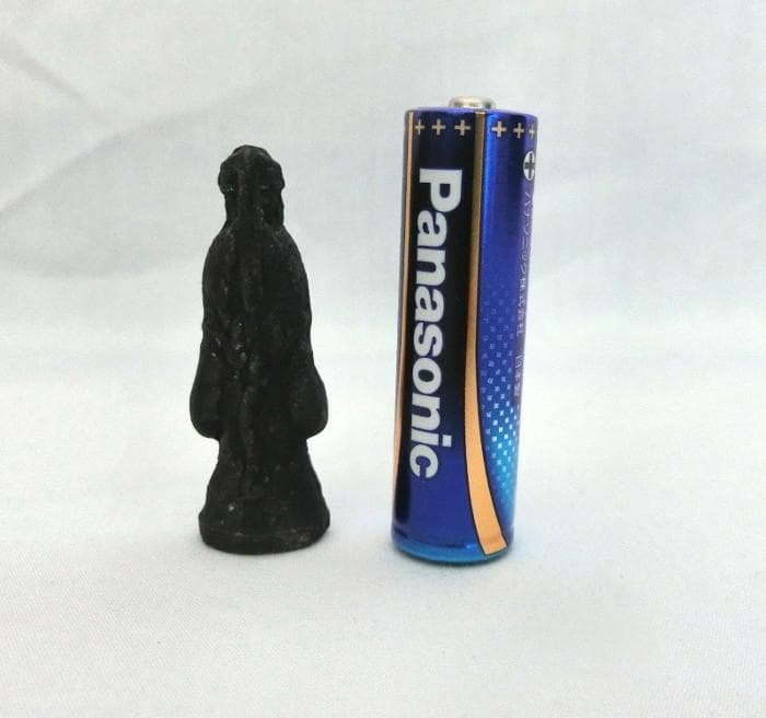 古銅　仏像　観音菩薩立像　合掌印　懐中仏　携行仏像　豆仏像