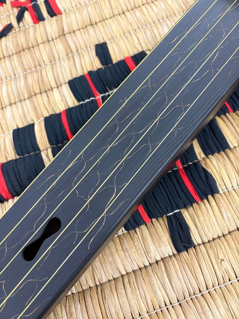 アイヌ　楽器　弦楽器　トンコリ　トンコリ工房イノンノ製　三味線弦　美品　五弦琴