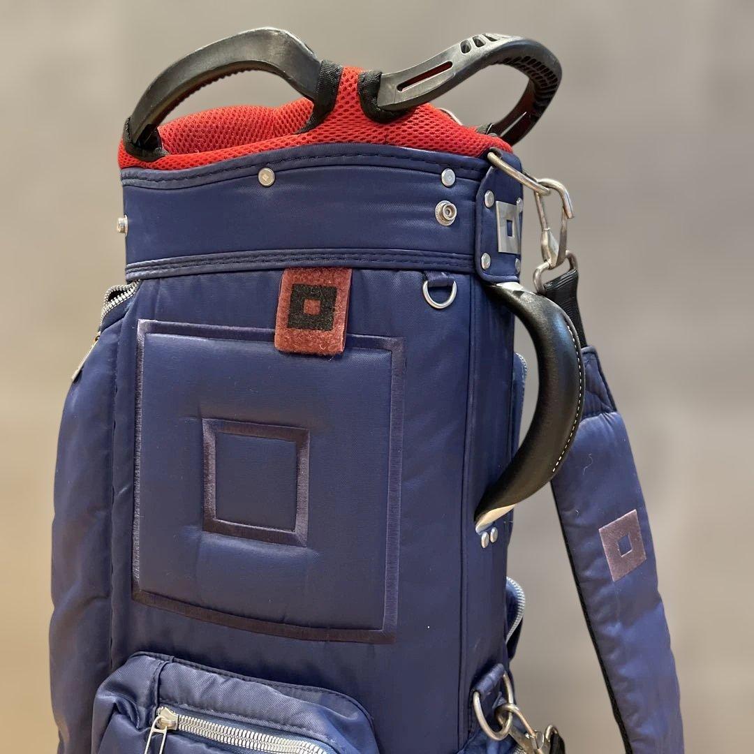 オノフ　ネイビー ナイロン キャディバッグ