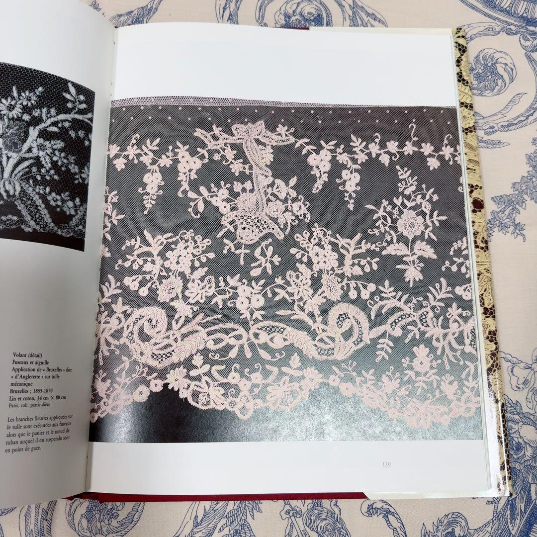 SALE Dentelles レース 本　アンティークレース　大型本　フランス語