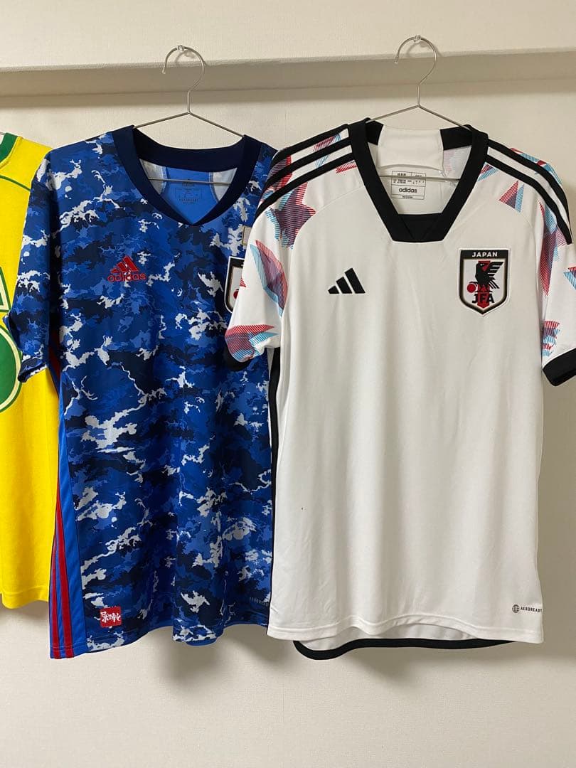 adidas サッカー日本代表 ユニフォーム正規品2点セット　折紙&日本晴　XL