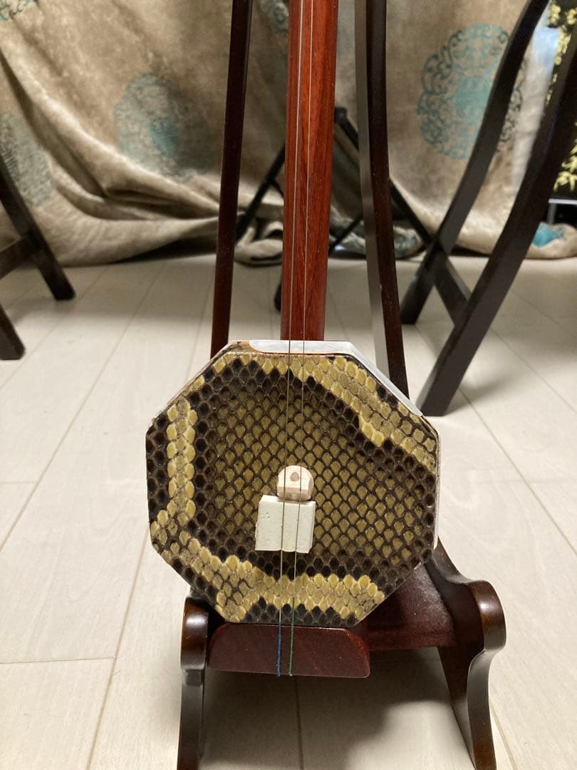 新品未使用 中胡/中国輸入品 低音二胡 上級紅木