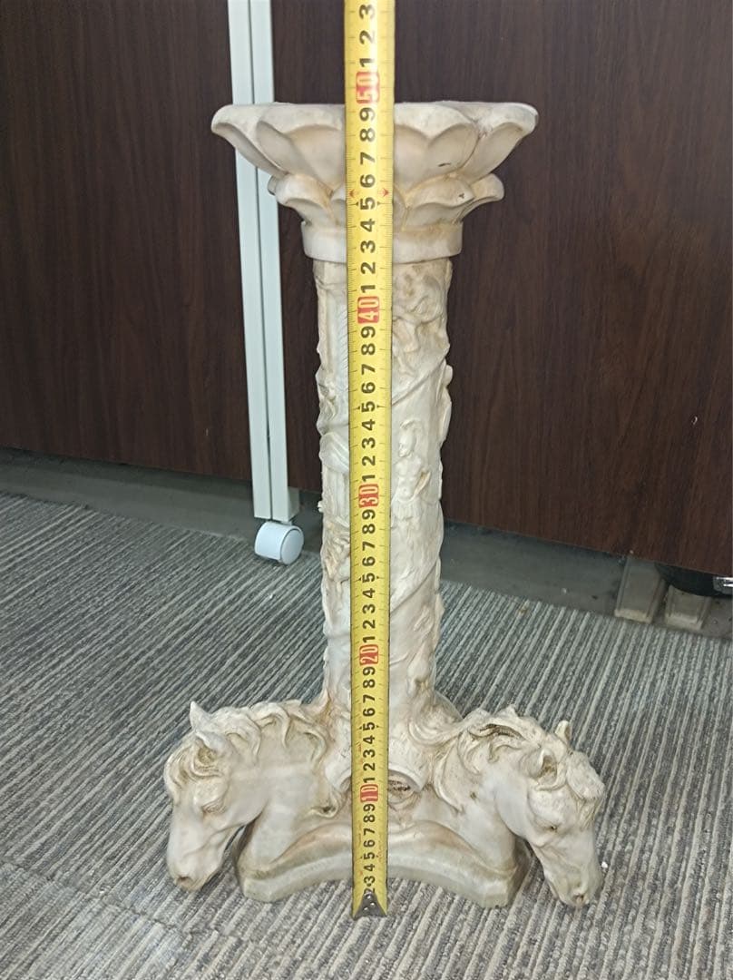 [八5790] 装飾台座　燭台　高さ約49㎝