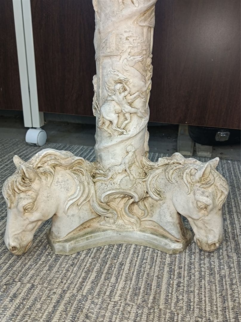 [八5790] 装飾台座　燭台　高さ約49㎝