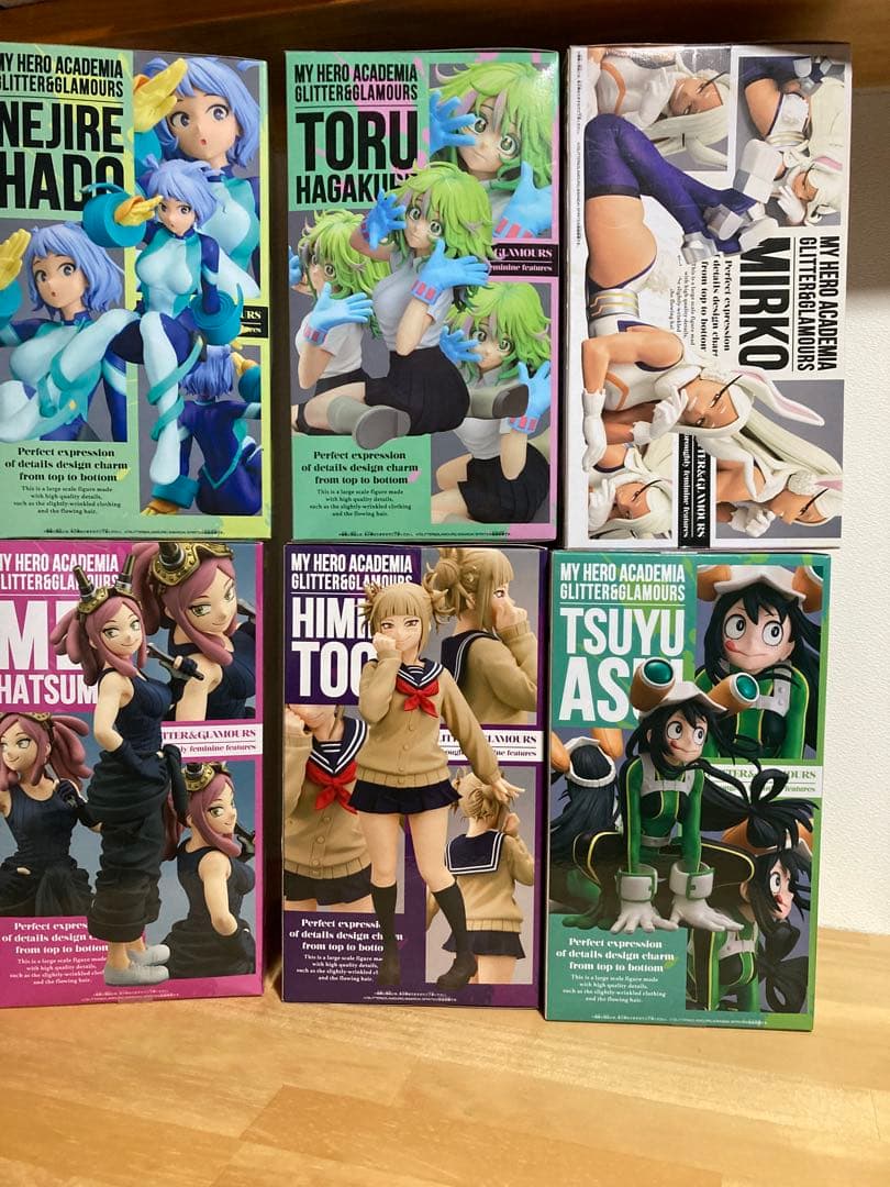 グリッター　葉隠透　波動ねじれ　ミルコ　発目明　蛙吹梅雨　トガヒミコ　フィギュア