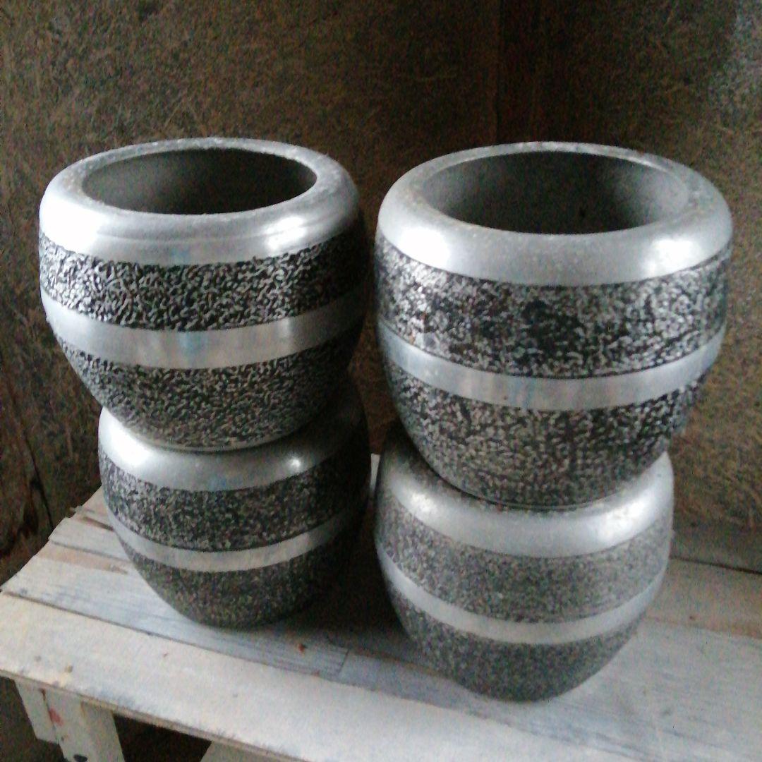 アルミ火鉢　4個　25cm