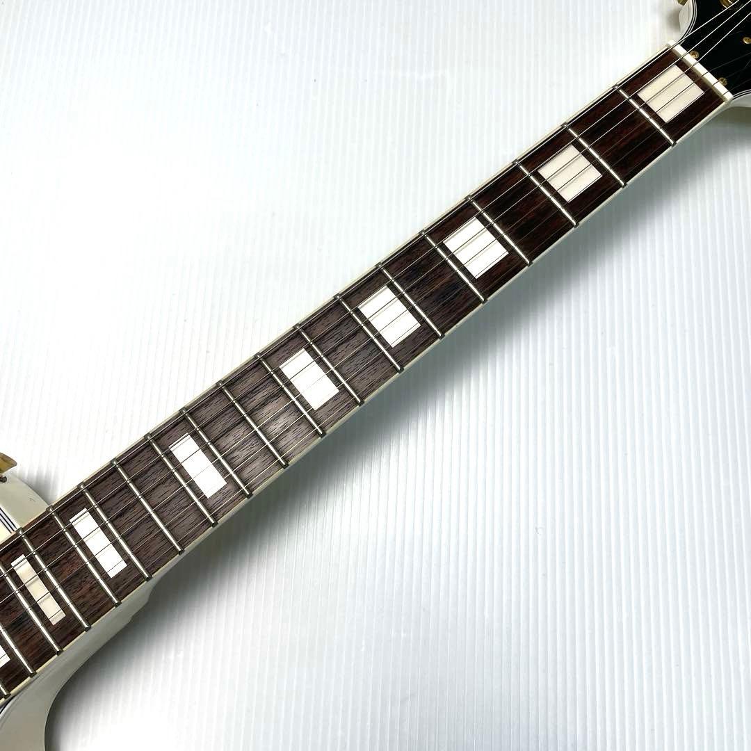 MaisonメイソンレスポールタイプエレキギターWhiteホワイトソフトケース付