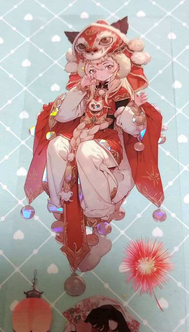 廃盤品✩J1065＃花绮川(贝壳光)目境幽冥切売り海外人物マステ女の子AIマステ