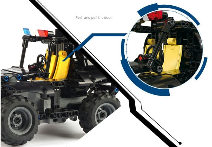 DIY知育組み立て積木 特警戦車 リモコン電動組立