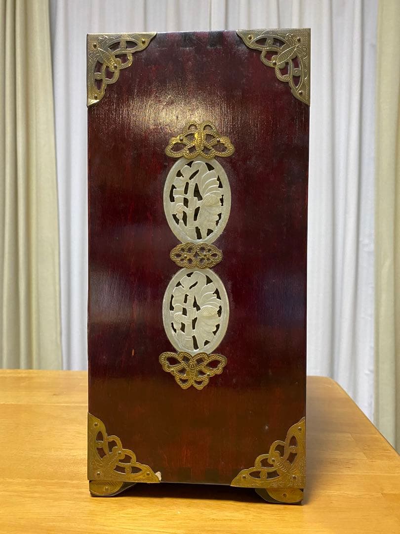 アジアン家具 木製宝石貴金属収納ボックス