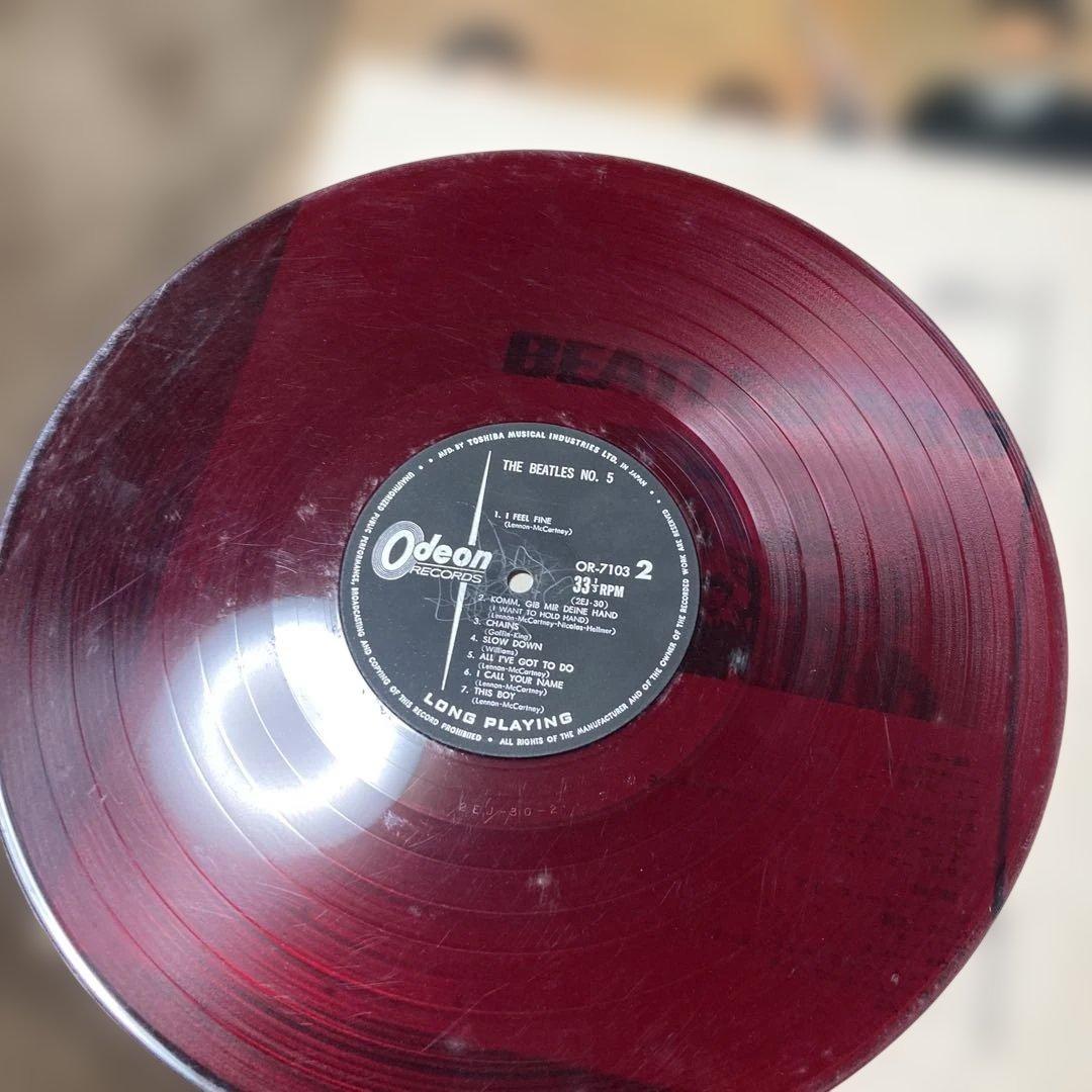 BEATLES FOR SALE 透明赤レコード