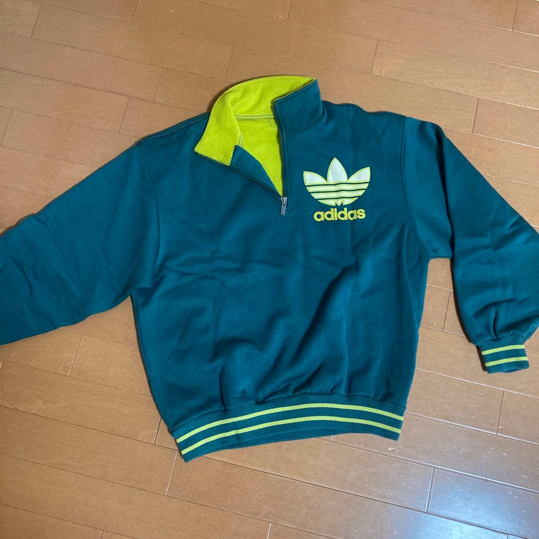 adidas ジャージ　っぽいやつLサイズ ダークグリーン