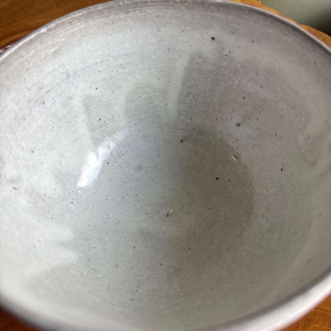 「俵茶碗」長山窯 抹茶碗 茶道具 共箱 (7)