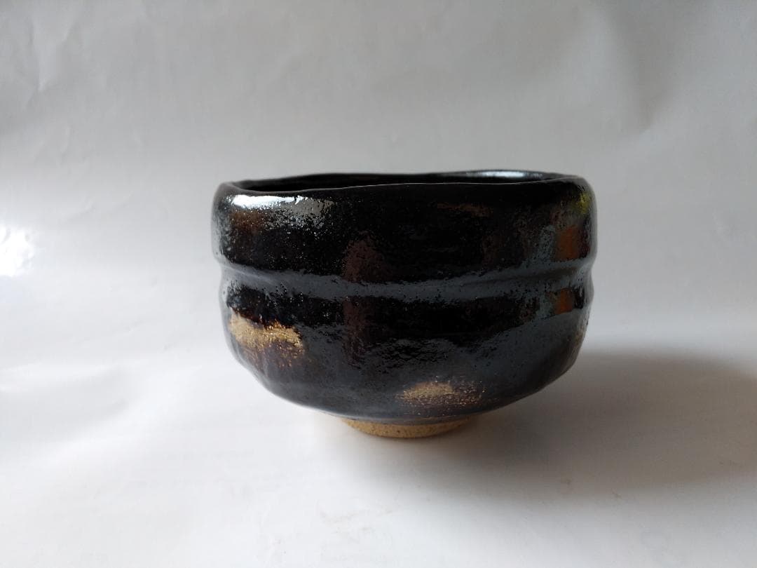 佐々木松楽 黒楽茶碗 前大徳 高橋悦道 書付 銘『 松籟 』 共布 共箱 新品