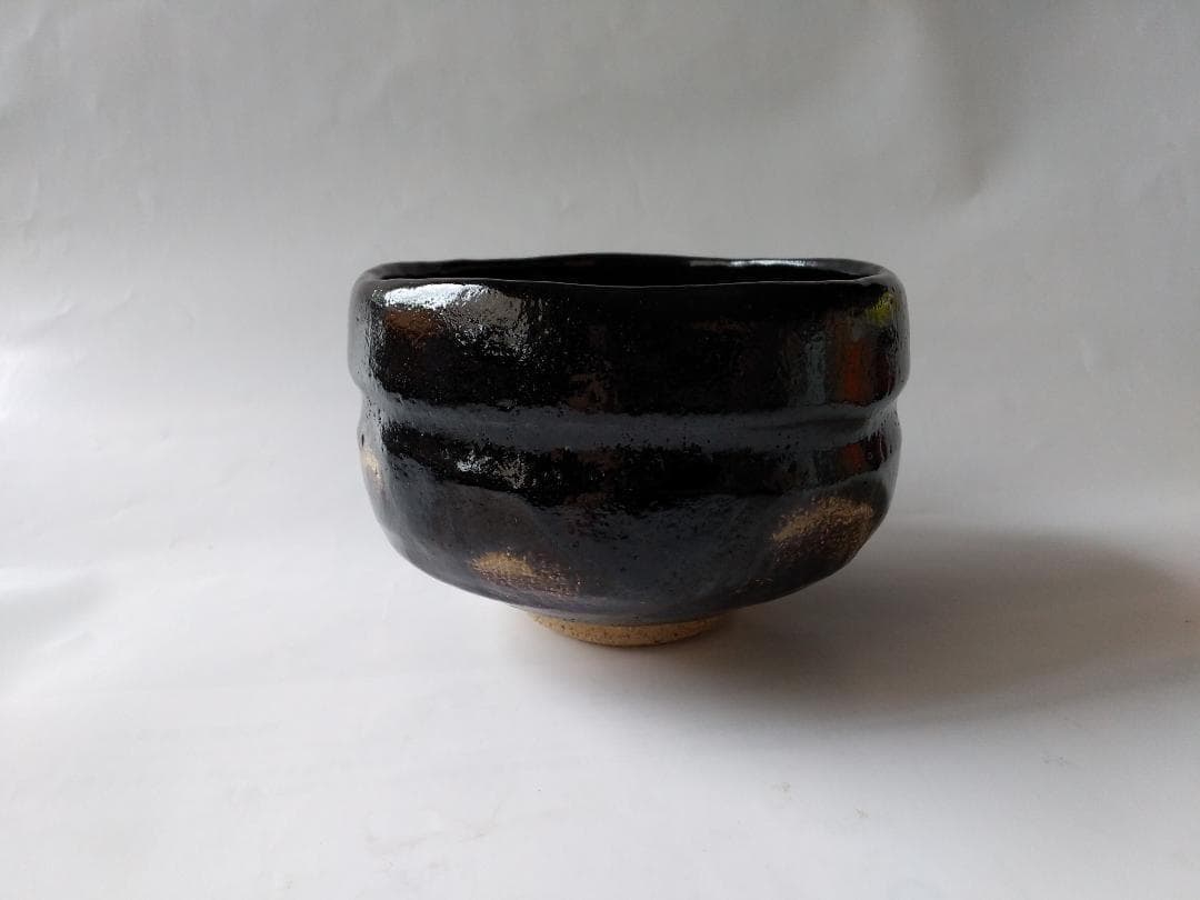 佐々木松楽 黒楽茶碗 前大徳 高橋悦道 書付 銘『 松籟 』 共布 共箱 新品